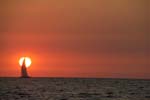 Catamaran in Orange Sunset-003
