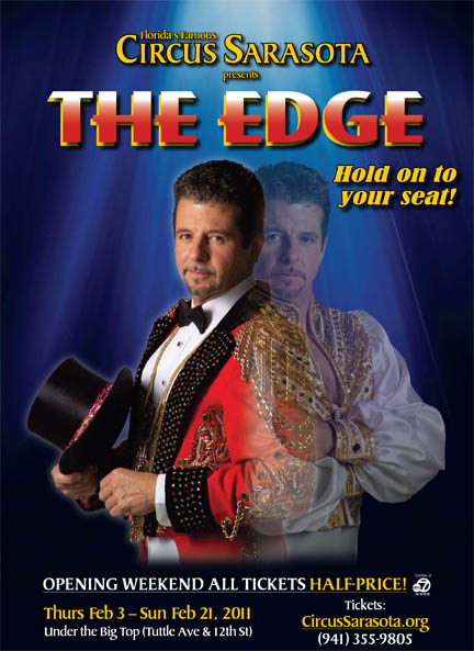 Joseph Bauer Jr Circus Sarasota The Edge 2011 Ringmaster Daredevil