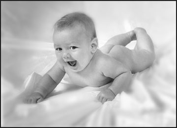 baby newborn studio portraits contemporary black and white, B&W, Sepia toned, naked baby, parents interactive