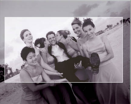 panorama wedding photography sepia tones beach photojournalism