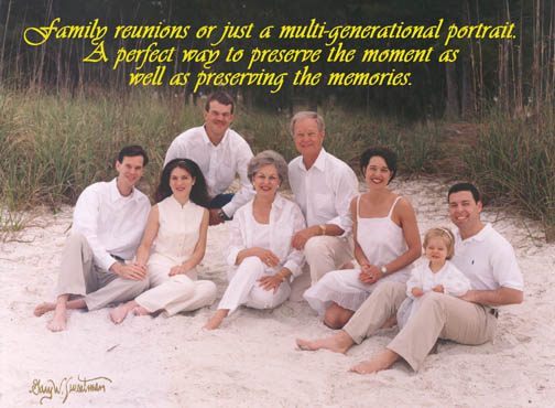 Multigenerational Portrait on the Beach