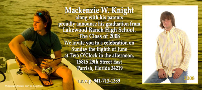 custom graduation announcement lakewood ranch high school