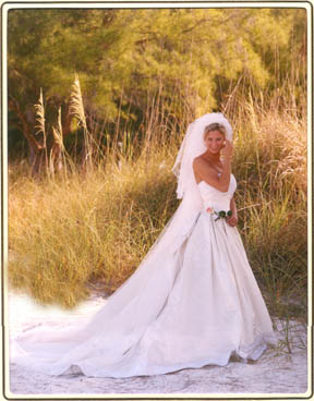www.garysweetman.com beach bridal portrait wedding dress Anna Maria Florida Bradenton Beach Bride