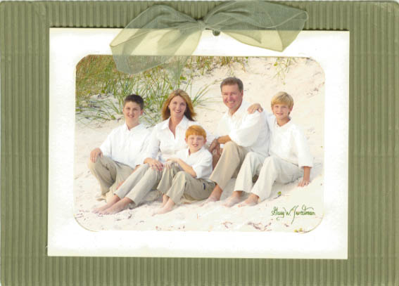 Stylart christmas card dealer in Florida, photo on beach for holiday card